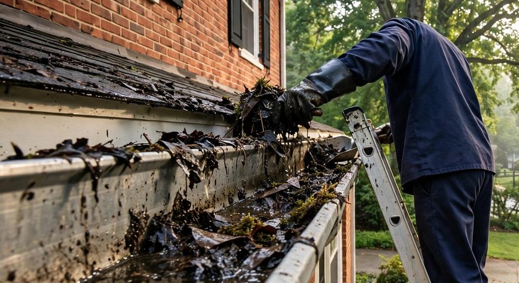 Gutter cleaning service
